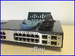 Cisco WS-C3750G-24TS-S1U 24Port Gigabit Ethernet 10/100/1000 Switch FastShipping