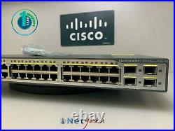 Cisco WS-C3750V2-48PS-S 48 Port PoE Switch 1 YR WARRANTY SAME DAY SHIPPING
