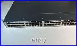 Cisco WS-C3750X-48P 48-Port PoE+ Gigabit Switch 1x C3KX-PWR-1100WAC, no pwr cord