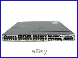 Cisco WS-C3750X-48P-L 48-Port 10/100/1000 PoE with C3KX-NM-1G 1 Year Warranty