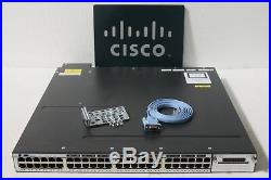 Cisco WS-C3750X-48PF-L 48-Port PoE+ Gigabit Switch1 YEA 1x C3KX-PWR-1100WAC