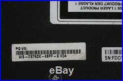 Cisco WS-C3750X-48PF-S 48-Port Gigabit IP Base Switch with 1x C3KX-PWR-1100WAC