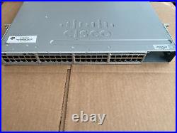 Cisco WS-C3850-48U-S 48 Port Gigabit Ethernet UPOE Network Switch / BB-19B