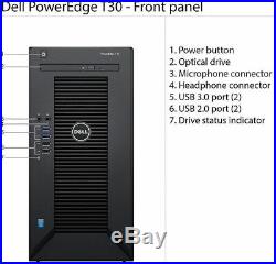 DELL POWEREDGE T30 SERVER XEON E3-1225 v5 8GB 1TB HDD DVD/RW SHIPS FAST