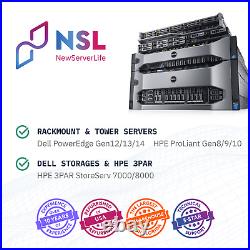 DELL PowerEdge R430 8SFF 2x E5-2698v4 2.2GHz =40 Cores 256GB H730 4xRJ45