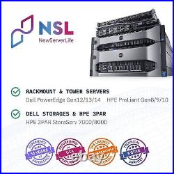 DELL PowerEdge R740 8LFF Server 2x Gold 6136 3.0GHz =24 Cores 128GB H730p 4xRJ45