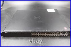 Dell Networking N1524P 24-Port 1GbE PoE+ Rack Mountable Network Switch TESTED
