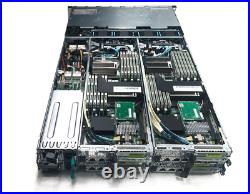 Dell PowerEdge C6100 4-Node 12-Bay 8x E5620 32-Core 2.4Ghz 128GB 9260-8i Rails