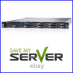 Dell PowerEdge R330 Server 2x E3-1230 V5 3.4GHz = 8 Cores / 64GB / 4x 600GB SAS