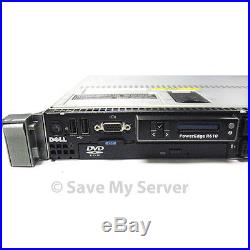 Dell PowerEdge R610 Server 2 x QUAD CORE PROCESSORS 16GB RAM PERC6i iDRAC6 1PS