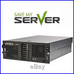 Dell PowerEdge R900 Server 4x Xeon E7450 24 Cores Perc6i 128GB 4x Trays DVD
