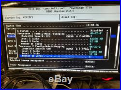 Dell PowerEdge T710 TowerServer 2x2.66GHz 6-Core X5650 72GB 8x300GB H700 LOADED