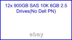 Dell Poweredge R720 16.2x E5-2670 2.6GHZ=16Core. 128GB. 12x900GB SAS 10K. H710P