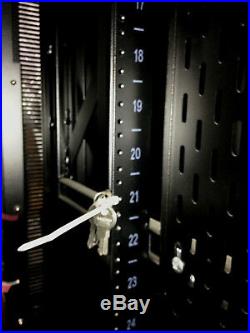 EATON B-Line 42U Network Server Rack Cabinet Enclosure 84 x 29 x 30 NO fans