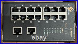 Etherwan Ex95160-00b 16-port 10/100base-tx Hardened Unmanaged Ethernet Switch