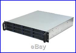 External 2U 12 Bay Hot-Swap 6G SAS SATA III Rackmount RAID / JBOD Enclosure NEW