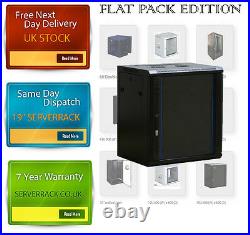 FLAT PACK 4U Data Wall Cabinet 450mm depth server rack 19inch server 25cm H