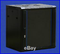 FLAT PACK 9U 19 600 W x 450mm D Network Data Wall Rack audio cabinet