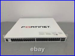 Fortinet FS-448E-FPOE Secure Access 48x GE RJ45 4x 10GE SFP+ 48 port PoE+