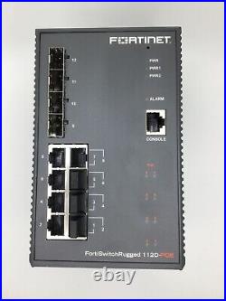 Fortinet FSR-112D-POE Layer 2 ruggedized FortiGate switch controller 8 x GE RJ45