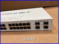 Fortinet FortiSwitch FS-124E-POE Ethernet Switch Tested & Working