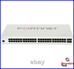 Fortinet L2/L3 POE+ Switch 48xGE RJ45 Ports Full Poe+ 4xGE P/N FS-248E-FPOE