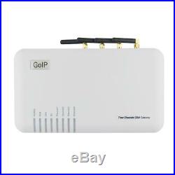 GSM 4 Gateway 4 channel GSM VoIP gateway GoIP-4 Quad Band support sim bank 32