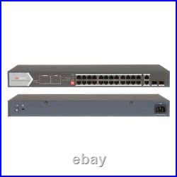 HIKVISION 24 Port Gigabit Unmanaged POE Switch DS-3E0528HP-E 56 Gbps 370W Metal