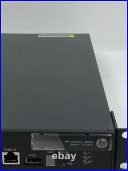 HP JC102A A5820X-24XG-SFP+ 24-Port 10GbE Network Switch 2x PSR300 Power Supplies