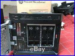 HP ProLiant MicroServer Gen8, G1610T, 10 GB ECC RAM, 60 GB SSD, 8 GB Micro-SD