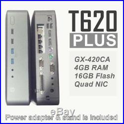 HP T620 PLUS Thin Client Quad Core GX-420CA 16GB-F 4GB-R + Intel Pro1000 39Y6138