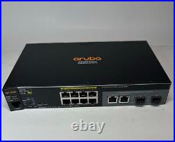 HPE HP Aruba 2530-8G PoE+ 8-Port Gigabit Ethernet Switch J9774A withpwr adapter