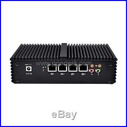 Intel 3215U 4LAN Firewall Router 3G sim slot WiFi Fanless support pfsense sophos