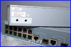 LOT OF 2 Juniper Networks EX2200-C-12T-2G 12 Port Gigabit Switch, PRE-OWNED
