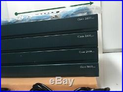Lot 4x Cisco 2651XM with 2x Fast-Ethernet + 128MB/48MB for CCNA CCNP CCIE Lab B