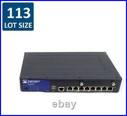 Lot of 113 Juniper Networks SRX210H-POE 8-Port Gigabit Router VPN Firewall No AC