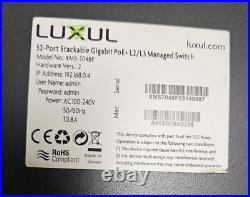 Luxul XMS-7048P 52-Port PoE+ L2/L3 Gigabit Switch
