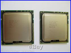 Matched Pair (2x) Intel Xeon W5590 3.33GHz QC CPU SLBGE 8M Cache 6.40GTs LGA1366