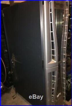 McData 42U Rack Cabinet Fully Enclosed With PDU, On Wheels Fits HP IBM Dell Server