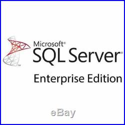 Microsoft SQL Server 2017 Enterprise with 16 Core License COA & Media GENUINE