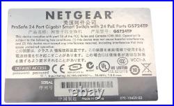 NETGEAR 24 Port Gigabit Smart Switch With 24 PoE GS724TP Network Switch