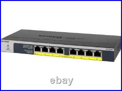 NETGEAR GS108PP 8-Port Gigabit Ethernet PoE+ Unmanaged Switch with FlexPoE