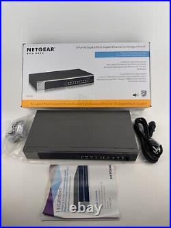 NETGEAR prosafe XS508M 8 Port Multi Gigabit 10 Gigabit Switch XS508M-100NAS