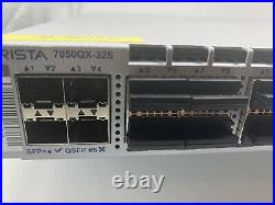 NEW Arista DCS-7050QX-32s-r 32-Pt QSFP+ 4x SFP+ Switch R-F Airflow Dual AC RAILS