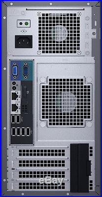 NEW DELL POWEREDGE T130 SERVER INTEL G4500 3.5GHz 16GB ECC 500GB DVD-ROM