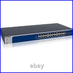 NEW NETGEAR XS724EM-100NAS 24-Port 10-Gigabit/Multi-Gigabit Ethernet Smart