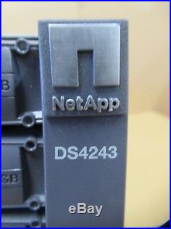 NetApp DS4243 NAJ-0801 24x 450GB 3.5 SAS HDD 2x IOM3 2x PSU 4U Expansion Shelf