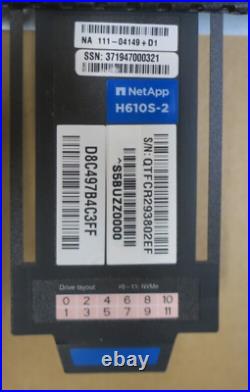 NetApp SolidFire H610S-2 2x Scalable CPU 24DIMM 12x NVMe Bay CTO 1U Storage Node