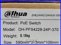 New DAHUA DH-PFS4228-24P-370 24-Port PoE Switch 2-Layer Network Management