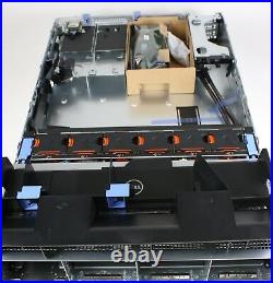 New Dell PowerEdge R720xd LFF 3.5 x12 chassis with backplane cables fans & risers